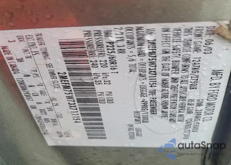 2003 Mercury Grand Marquis Ls z USA, uszkodzony, nr VIN 2MEFM75W73X711154